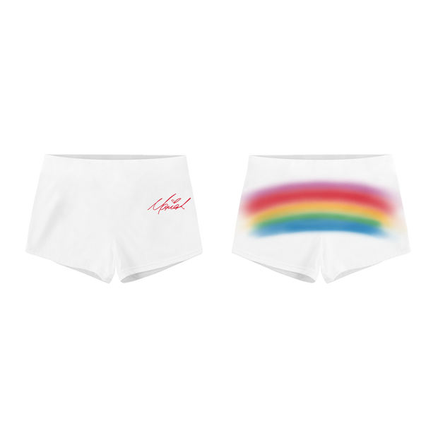 Rainbow Airbrush Short Shorts