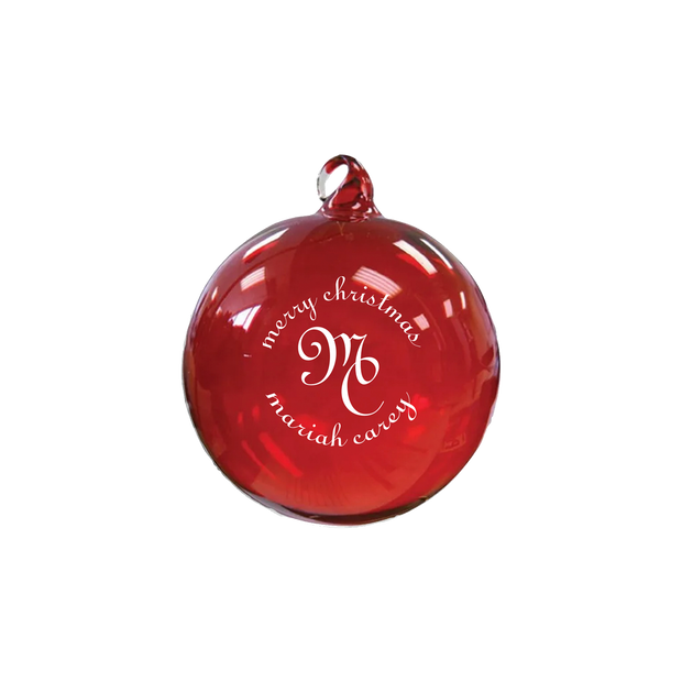 Merry Christmas Red Ornament
