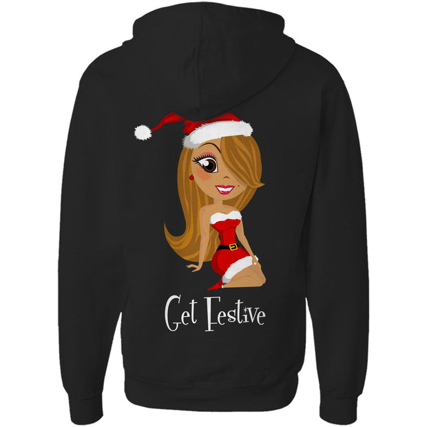 Get Festive Pullover Hoodie-Mariah Carey