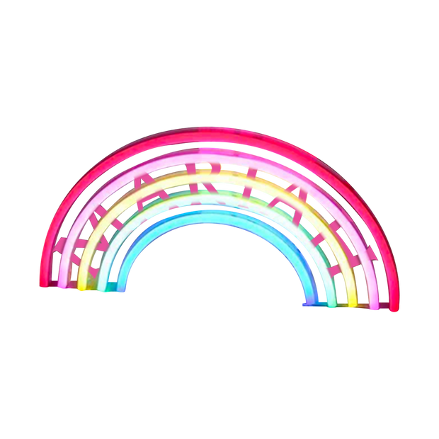 neon rainbow lights