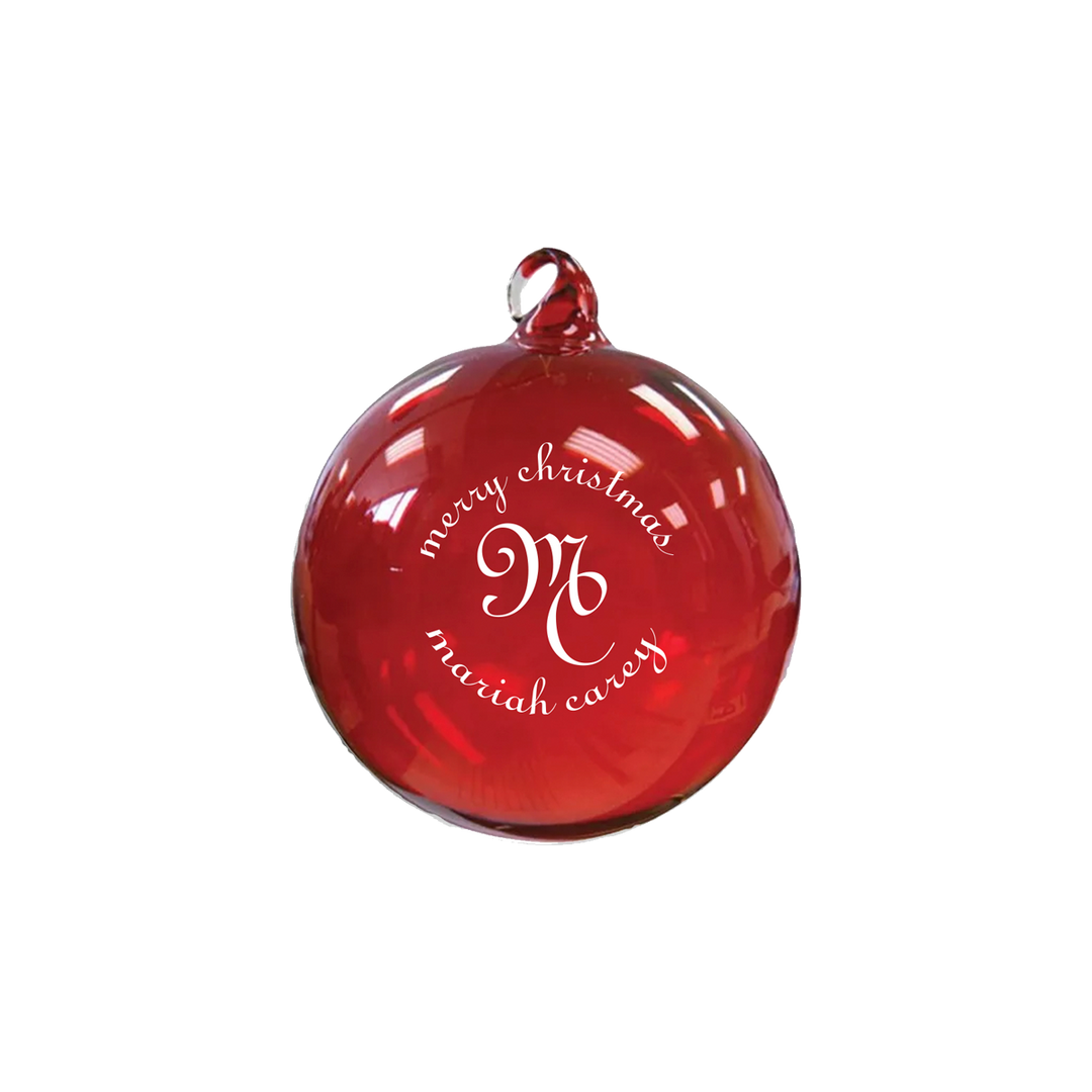 Merry Christmas Red Ornament Mariah Carey
