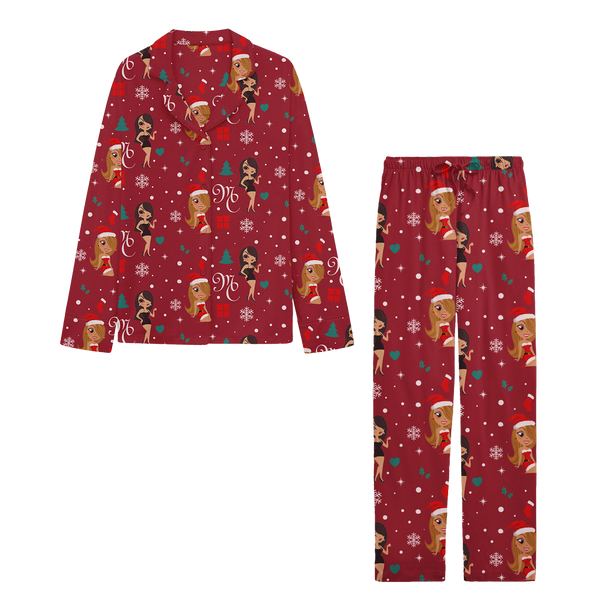 347. MAURICES Here for the Cheer Pajama Set Size 1x NWT  Pajama set, Fleece  pajama pants, Christmas pajama pants